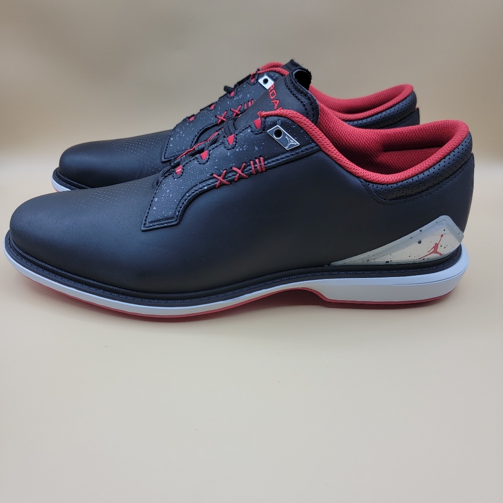 Nike Air Jordan ADG 5 Low Men's Size 10 Spikeless Golf Shoe Black Red FQ7874-001
